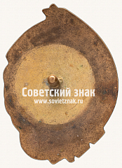 РЕВЕРС: Знак «Лучшему колхознику-ударнику. За 3-ю большевистскую весну» № 658б