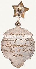 РЕВЕРС: Знак соревнований по лыжному спорту. 1936 № 12579а