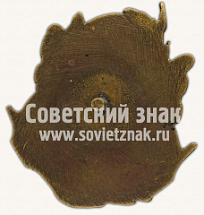 РЕВЕРС: Знак «Ударнику постройки С128 завода им. А.Марти в Николаеве» № 11554а
